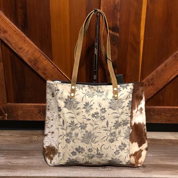 Myra Bag Handbags - NWT Myra Bag Sunburned Hairon Stripe Canvas Tote